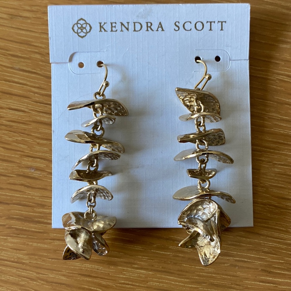 Vintage 2012 Kendra Scott Gold Drop Earrings
